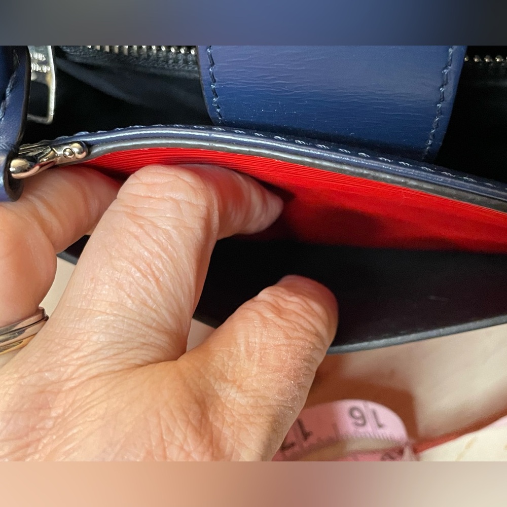 *Like New* Louis Vuitton Red EPI Leather Kleber Satchel (dust bag included) - Picture 8 of 16
